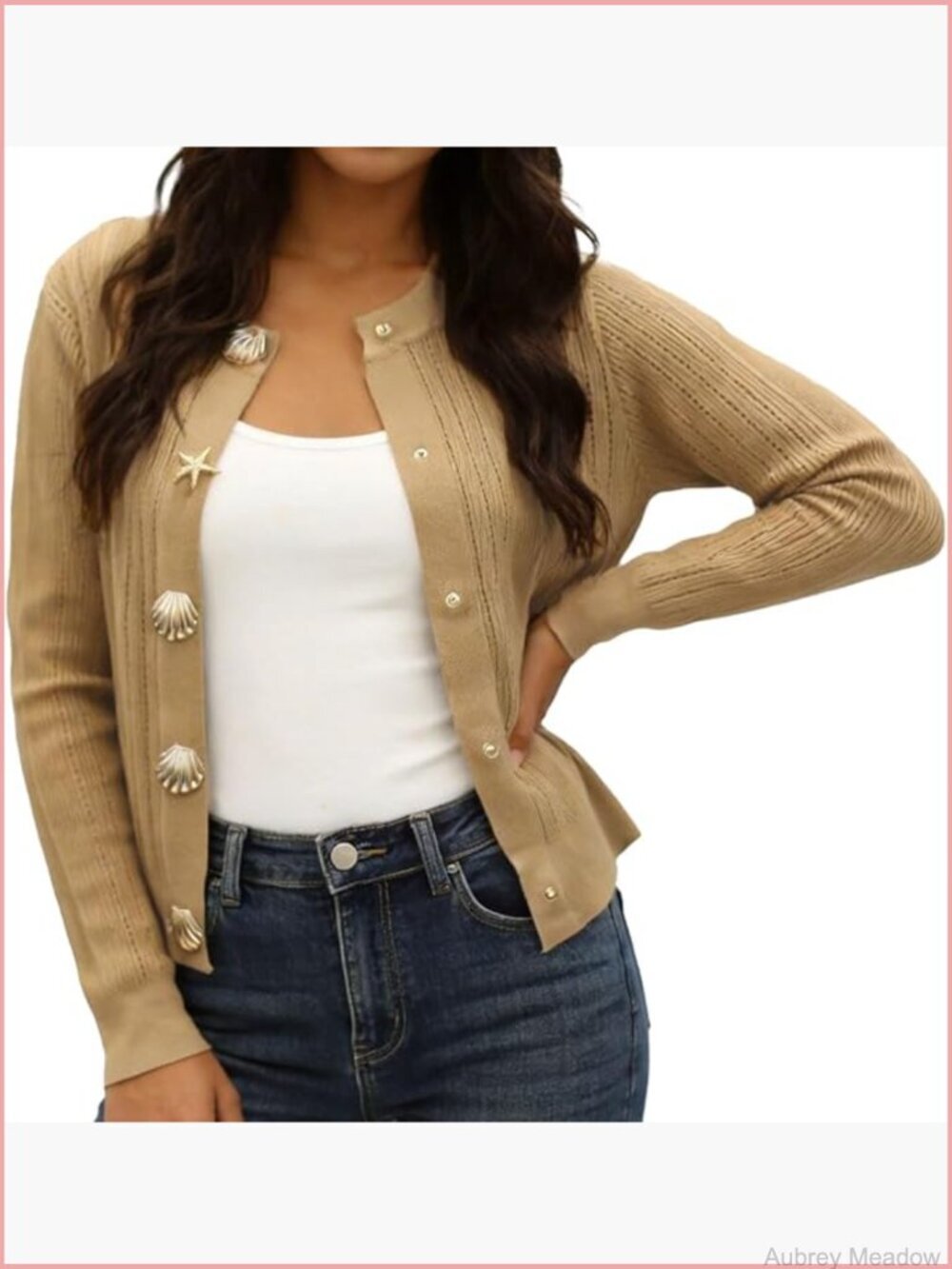Soft Ribbed Lightweight Cardigan Button Down Open Front Crop Sweater Women